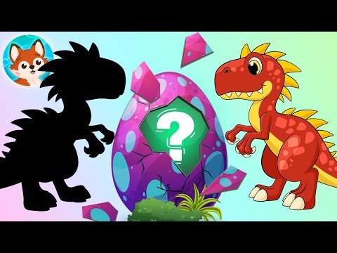 Видео: Динозавры из яиц, большой выпуск 🦖 Голоса динозавров и викторина угадайка для детей