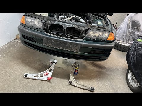 Видео: BMW e46 замена поперечного рычага и втулки передней подвески