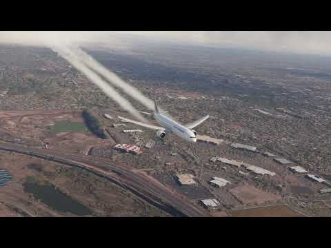 Видео: НЕВЕРОЯТНАЯ ПОСАДКА! Air France прибывает в Финикс ✈️