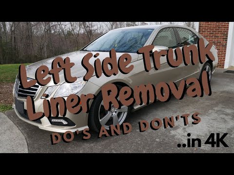 Видео: Снятие левой обшивки багажника Mercedes E350: что можно и чего нельзя делать