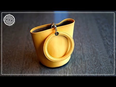 Видео: Кожаная сумка цилиндр / Кожаное ремесло
