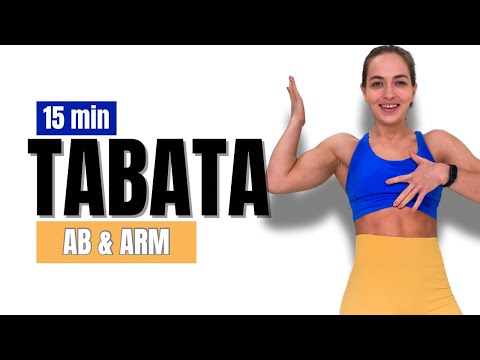 Видео: 15 минут Табата ABS + руки | Сжигайте жир и формируйте корпус и руки