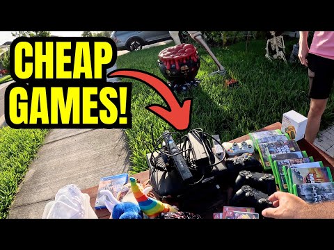 Видео: Распродажа видеоигр в гараже!