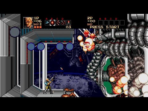 Видео: Contra: the Hard Corps (j), Ray, no damage, путь 1-2. Прохождение (walkthrough)