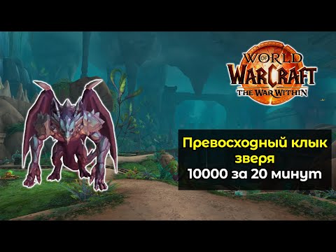 Видео: Превосходный клык зверя | 10000 золота за 20 минут | World of Warcraft: The War Within 11.0