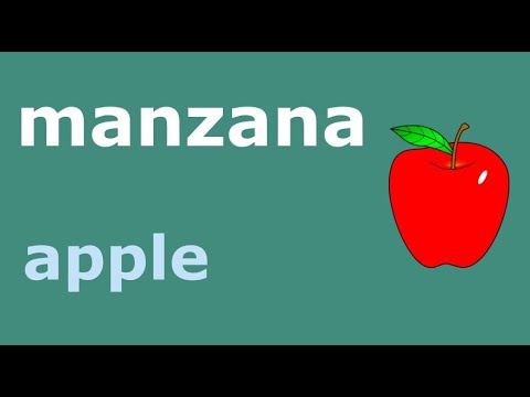 Видео: Фрукты и овощи на испанском языке