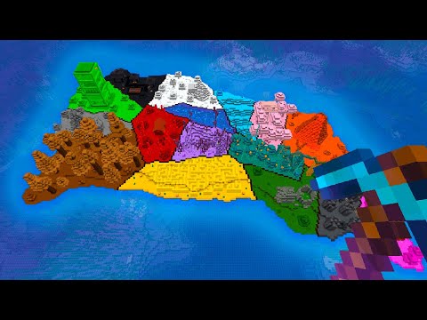 Видео: Я построил РАЗНОЦВЕТНЫЙ остров в Minecraft