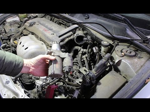 Видео: Снятие и установка стартера на Toyota Camry XV40 Тойота Камри 2007 года 2,4
