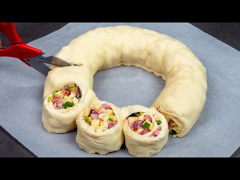 Видео: Закуска вкуснее пиццы - при помощи ножниц!