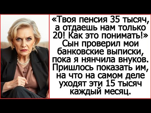 Видео: «Твоя пенсия 35 тысяч, а отдаешь нам только 20! Как это понимать!» Возмутился сын.