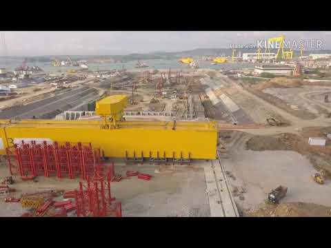 Видео: Строительство док-камеры ССК "Звезда" в г. Большой Камень.