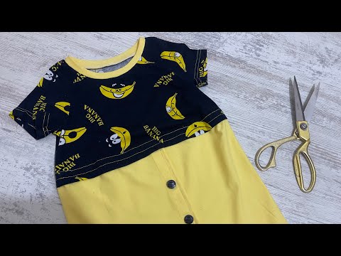 Видео: Шьем детское платье из трикотажа за 30 мин. Быстро и просто