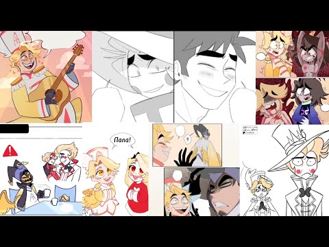 Видео: ХАЗБИН ОТЕЛЬ комиксы. Сборник #5. #hazbinhotel #адам #комиксынарусском