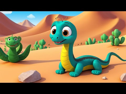 Видео: Маленькая змея на пустынной тропе 🌵🐍