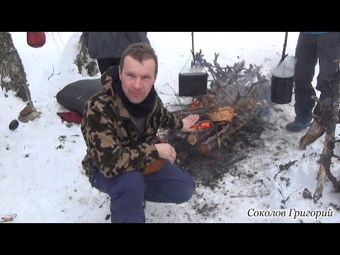 Видео: Таёжный костёр "пушка"