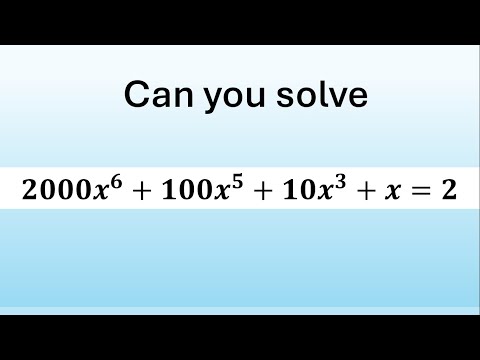 Видео: Сможете ли вы перехитрить это алгебраическое уравнение? | Попробуйте