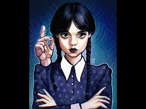 Видео: Фигурка Венздей Аддамс из полимерной глины