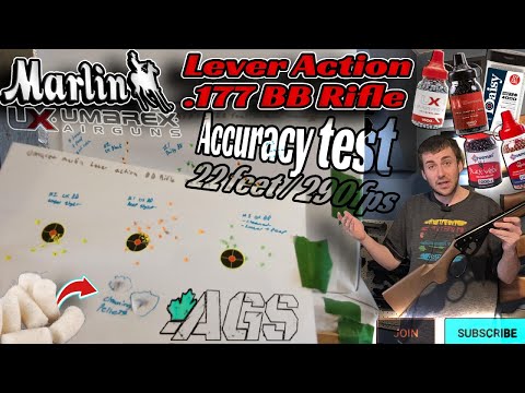 Видео: Пневмострел Umarex Marlin Lever Action – тест точности {22 фута} | Лучшие пневматические ружья? |...