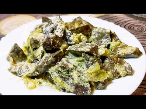 Видео: Стоит Копейка, а Вкус на Миллион!!! Свиное Легкое с Луком и Сметаной.
