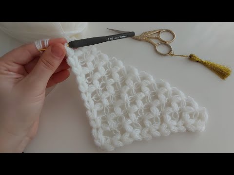 Видео: простая вязаная шаль - треугольные узоры пейсли и как это сделать - последние вязаные узоры пейсли