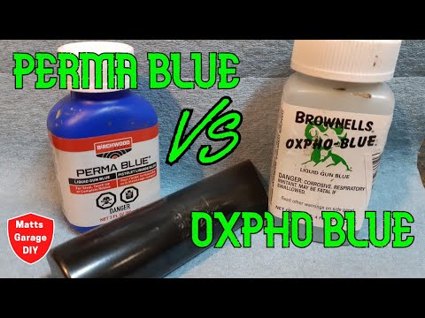 Видео: Холодное синение... Perma Blue против Brownells Oxpho Blue
