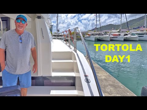 Видео: Отпуск на Британских Виргинских островах на моторной лодке Moorings 534PC Power Cat! День 1 🌴⚓️