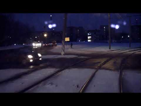 Видео: Вечерний трамвай. Еду в депо по 7-му маршруту. Ярославль.