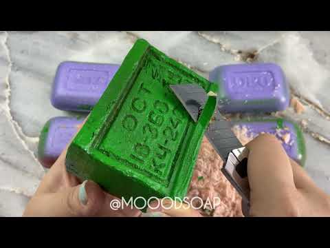 Видео: ASMR SOAP | Cutting colored soap | Carving soap | Резка крашенного мыла