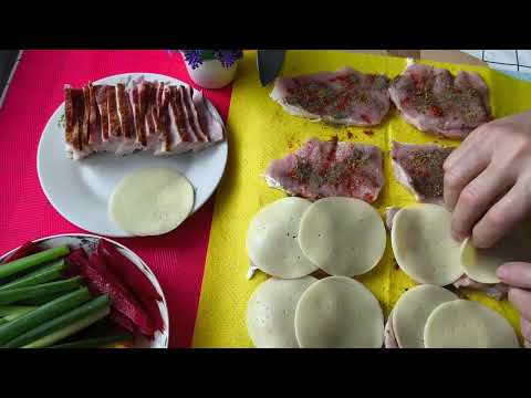 Видео: Мясо для мужской силы и здоровья. С беконом, сыром и овощами в  пикантном соусе в микроволновке.