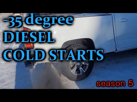 Видео: S5E4. -35*C DIESEL COLD START! Compilation. Холодный запуск дизель в мороз. Odpalanie diesla zimą.