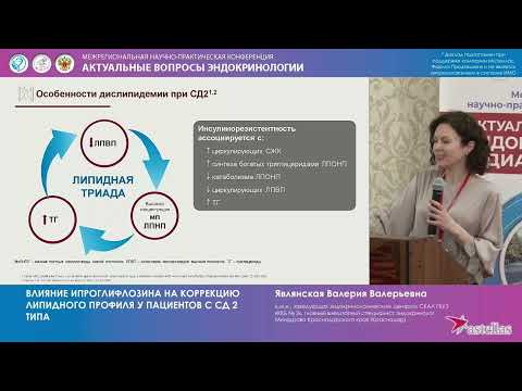 Видео: Являнская В. В. Влияние ипроглифлозина на коррекцию липидного профиля у пациентов с СД