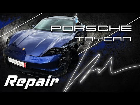 Видео: ⚡ Porsche Taycan. Minor damage, major work! ⚡ Mаленькие повреждения, большой труд!