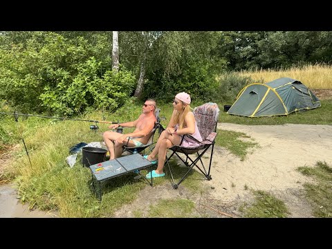 Видео: Отдых с палаткой на одну ночь на озере