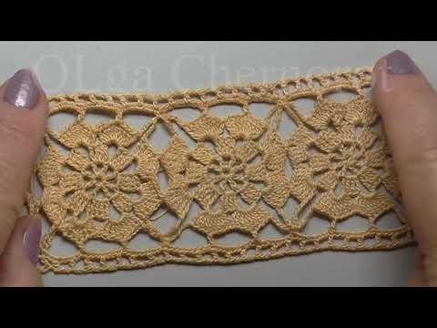 Видео: Понравилось всем Очень красивая кайма крючком из мотивов