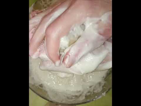 Видео: размокшее мыло. АСМР. Soaked soap. Белые обмылки и хозяйственное 72%