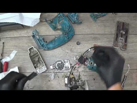 Видео: Разрушенный лобзик Makita BJV180 ремонт полная разборка чистка и реставрация