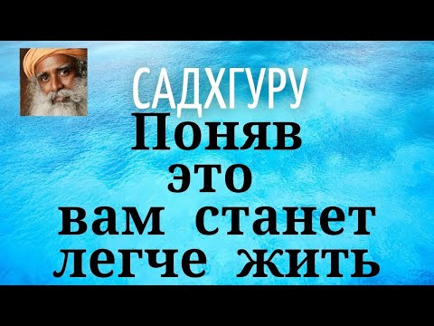 Видео: Садхгуру - Поняв это вам станет легче жить.