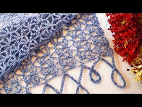 Видео: Эта модель очень отличается 💯👍 изготовление модели шали и шарфа крючком