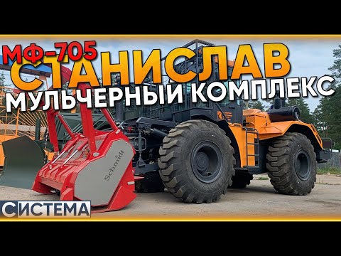 Видео: Трактор СТАНИСЛАВ с МУЛЬЧЕРОМ Schmidt //  Мульчерный комплекс / Расчистка территории от ДКР