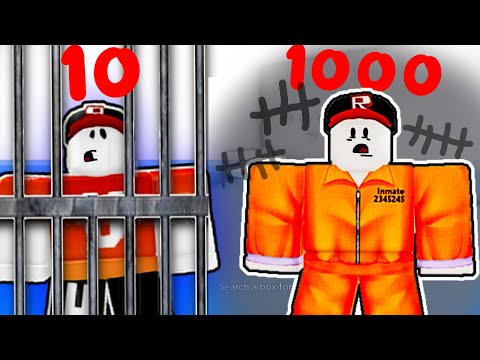 Видео: Постройки из 10 100 1000 Блоков ТЮРЬМА в Build a Boat Roblox