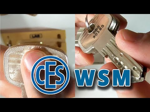 Видео: Цилиндр CES с вертикальным ключом