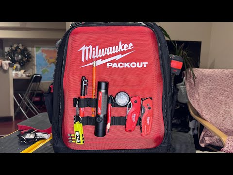 Видео: Рюкзак Milwaukee(15 in. PACKOUT Backpack) и строительные сумки.