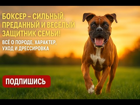 Видео: 💪🐾Боксер — сильный, преданный и весёлый защитник семьи! Всё о породе, характер, уход и дрессировка🐾