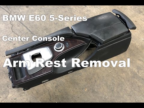 Видео: Снятие подлокотника центральной консоли BMW E60 550i 535i 530i