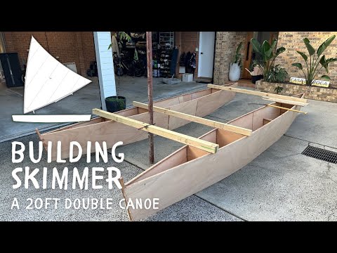 Видео: Самодельный катамаран из фанеры. Эпизод 12. Возвращаемся к работе над моим 20-футовым катамараном.