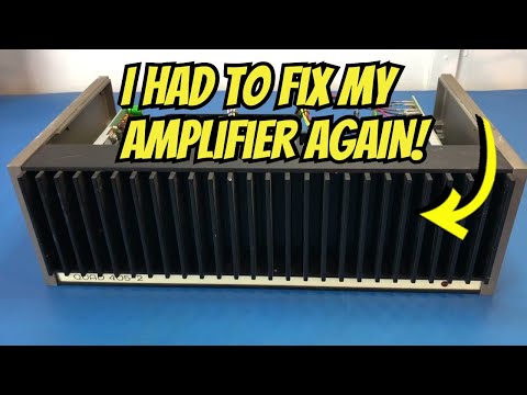 Видео: Когда хорошие усилители портятся! Quad 405-2: сгоревший канал