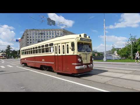 Видео: Ретро трамвай. С 1910 до 1990 годов XX века. Трамвай Аннушка ,Татра /Retro tram
