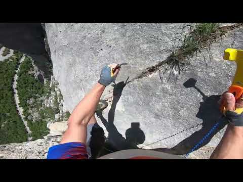 Видео: Большой Кильсе-Борун 5Б "Зяблик" R4, Trad climbing in Crimea
