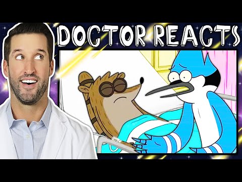 Видео: ВРАЧ смотрит медицинские сцены из Обычный мультик