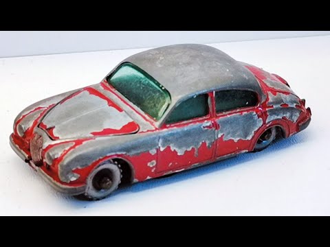 Видео: Реставрация Matchbox Jaguar 3.4 литра nr 65 B. Литой автомобиль